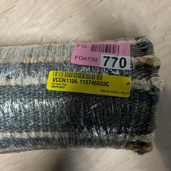 Striped Area Rug - Picture 4 of 4